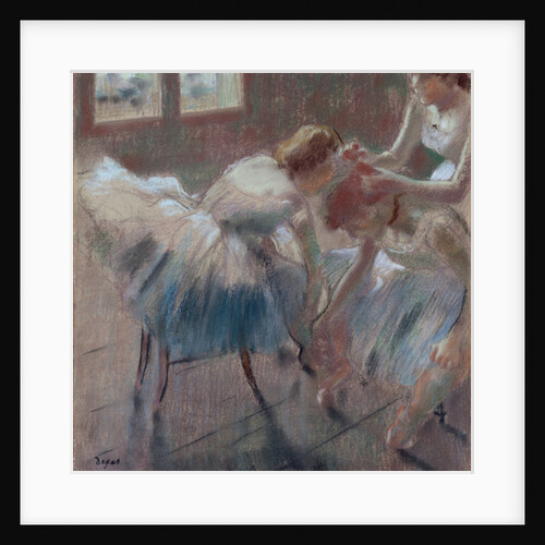 Three Dancers Preparing for Class, c.1880 by Edgar Degas