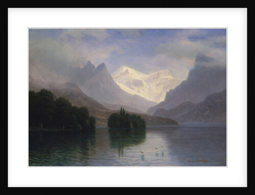 Mountain Scene, 1880-90 by Albert Bierstadt