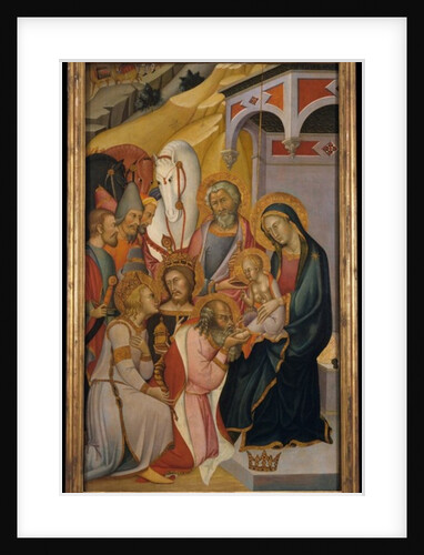 The Adoration of the Magi, c.1390 by also Manfredi de Battilori Bartolo di Fredi