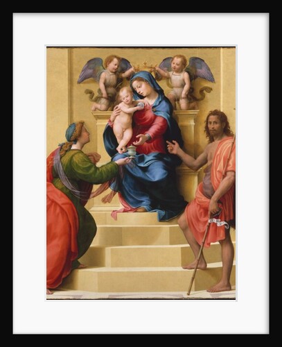 Madonna and Child Enthroned with Saints Mary Magdalen and John the Baptist, c.1523 by Giuliano Bugiardini
