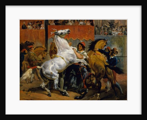 The Start of the Race of the Riderless Horses, 1820 by Emile Jean Horace Vernet