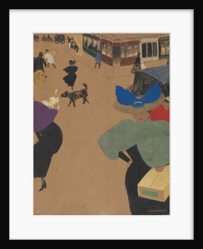 Street Scene in Paris, 1895 by Felix Edouard Vallotton