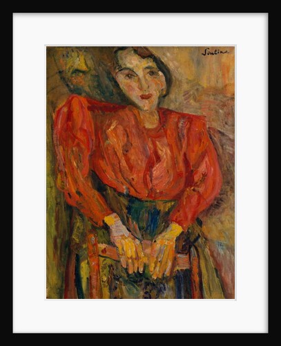 Woman in Red Blouse, c.1919 by Chaim Soutine