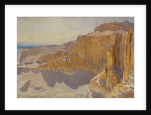 Cliffs at Deir el Bahri, Egypt, 1890-91 by John Singer Sargent