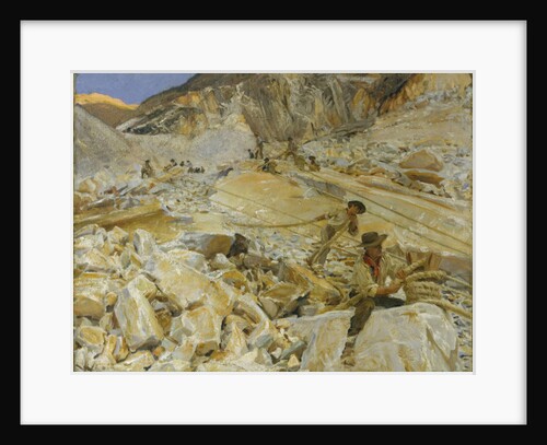 Bringing Down Marble from the Quarries to Carrara, 1911 by John Singer Sargent