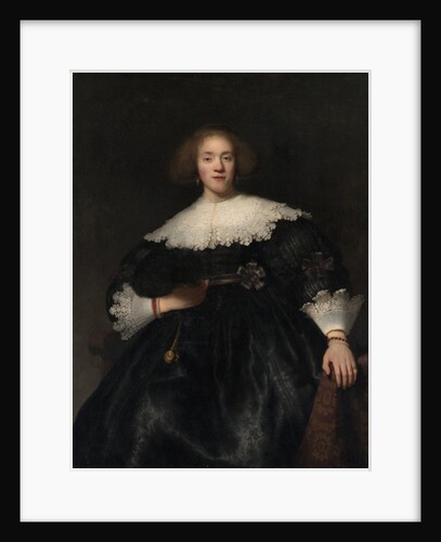 Portrait of a Young Woman with a Fan, 1633 by Rembrandt Harmensz. van Rijn