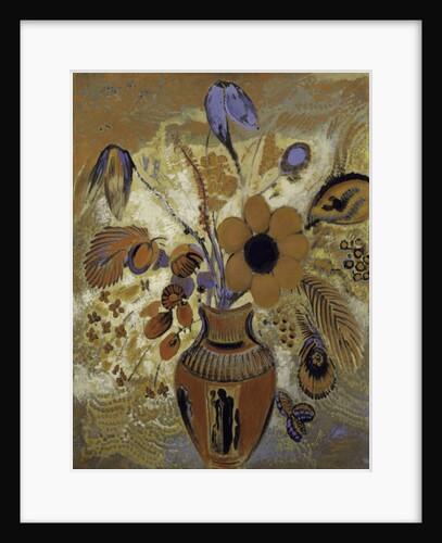 Etruscan Vase with Flowers, 1900-10 by Odilon Redon