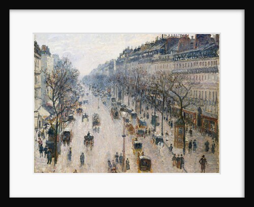 The Boulevard Montmartre on a Winter Morning, 1897 by Camille Pissarro