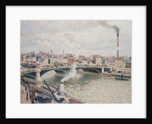 Morning, An Overcast Day, Rouen, 1896 by Camille Pissarro