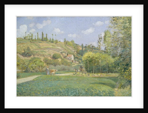 A Cowherd at Valhermeil, Auvers-sur-Oise, 1874 by Camille Pissarro