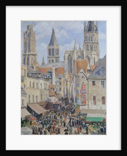 Rue de l'Épicerie, Rouen, 1898 by Camille Pissarro