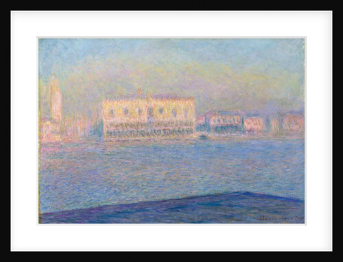 The Doge's Palace Seen from San Giorgio Maggiore, 1908 by Claude Monet
