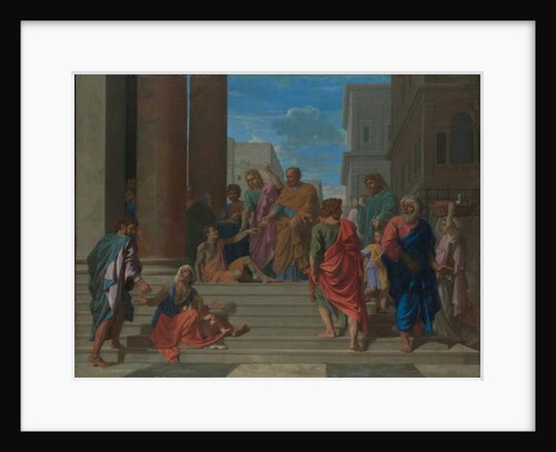 Saints Peter and John Healing the Lame Man, 1655 by Nicolas Poussin