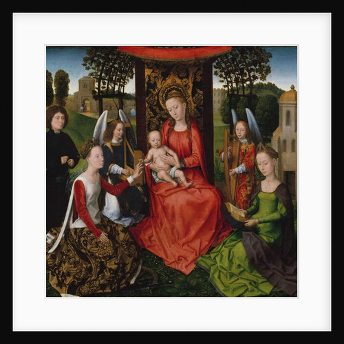 Virgin and Child with Saints Catherine of Alexandria and Barbara, 1480 by Hans Memling