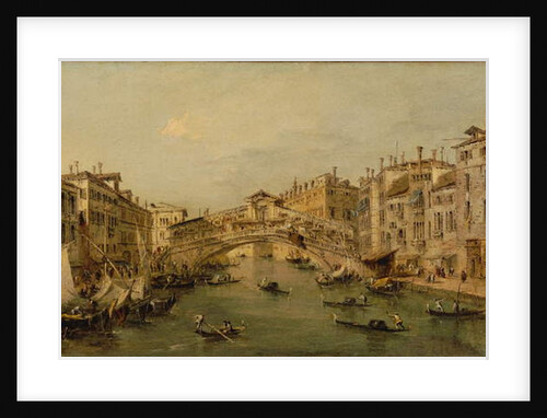 Venice: The Rialto by Francesco (circle of) Guardi