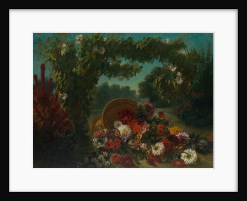 Basket of Flowers, 1848-49 by Ferdinand Victor Eugene Delacroix
