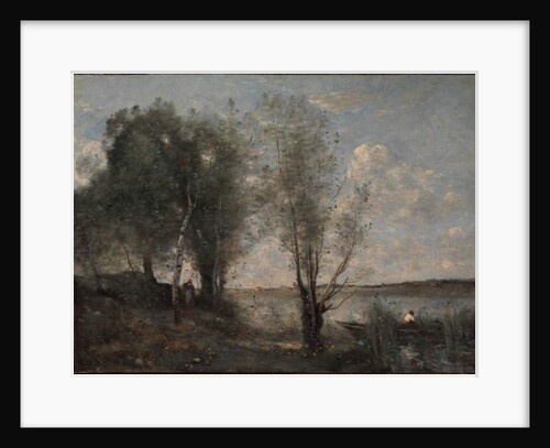 Boatman among the Reeds, c.1865 by Jean Baptiste Camille Corot
