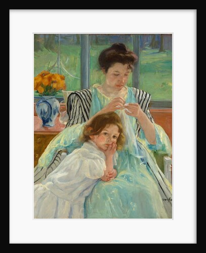 Young Mother Sewing, 1900 by Mary Stevenson Cassatt
