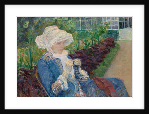 Lydia Crocheting in the Garden at Marly, 1880 by Mary Stevenson Cassatt