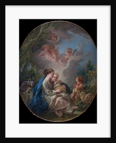 Virgin and Child with the Young Saint John the Baptist and Angels, 1765 by Francois Boucher