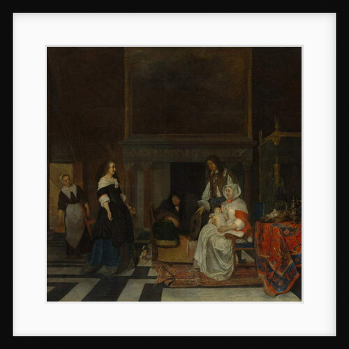 The Visit to the Nursery, 1661 by Gabriel Metsu