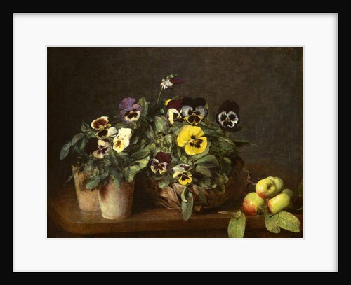 Still Life with Pansies, 1874 by Ignace Henri Jean Fantin-Latour