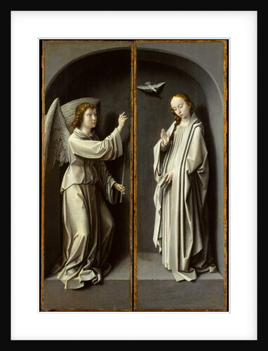 Archangel Gabriel; The Virgin Annunciate, c.1510 by Gerard David