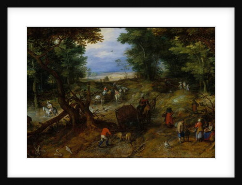 A Woodland Road with Travelers, 1607 by Jan the Elder Brueghel