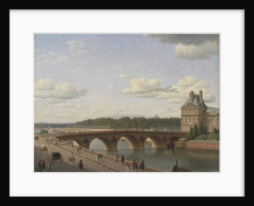 Pont Royal seen from Quai Voltaire, 1812 by Christoffer-Wilhelm Eckersberg