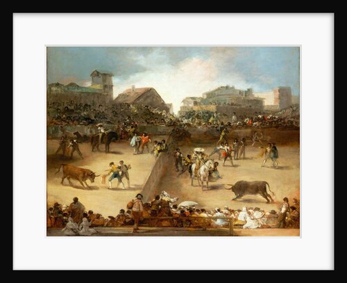 Bullfight in a Divided Ring by Francisco Jose de (attr. to) Goya y Lucientes