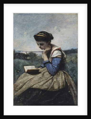 A Woman Reading, 1869-70 by Jean Baptiste Camille Corot