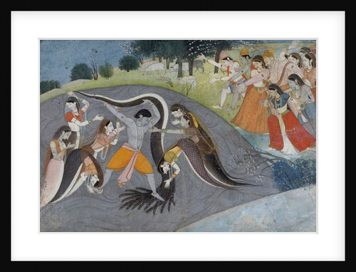 Krishna Subduing Kaliya, the Snake Demon, c.1785 by Indian School