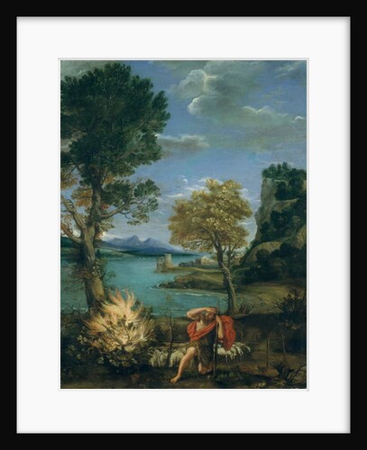 Landscape with Moses and the Burning Bush, 1610-16 by Domenichino (1581-1641)