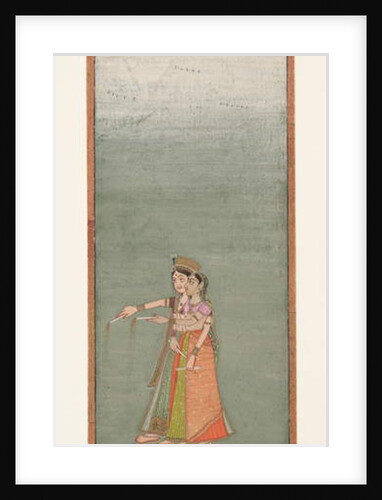 Two Court Ladies with Fireworks, c.1725 by Indian School