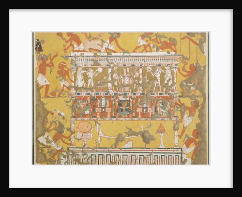Building a Catafalque, Tomb of Ipuy, c. 1279–1213 BC by Norman de Garis Davies