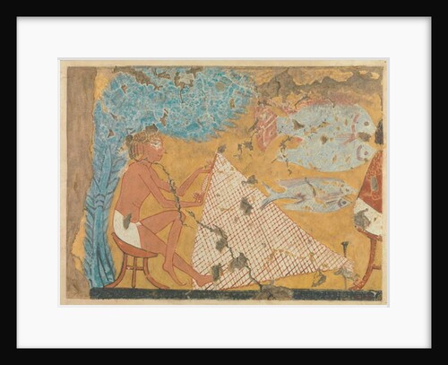 Man Making a Net, Tomb of Ipuy, c.1295–1213 BC by Norman de Garis Davies