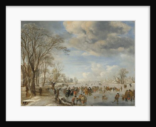 Winter in Holland, Skating Scene, 1645 by Aert van der Neer