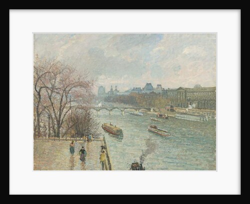 The Louvre, Afternoon, Rainy Weather, 1900 by Camille Pissarro