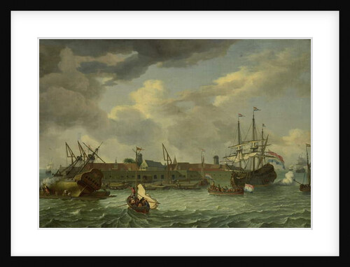 The Island of Onrust near Batavia, 1699 by Abraham (follower of) Storck