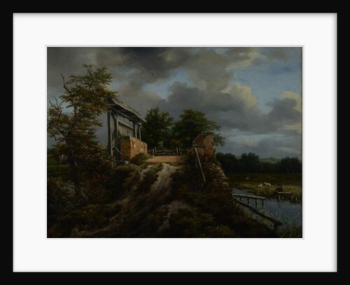 Bridge with a Sluice, 1648-9 by Jacob Isaaksz. or Isaacksz. van Ruisdael