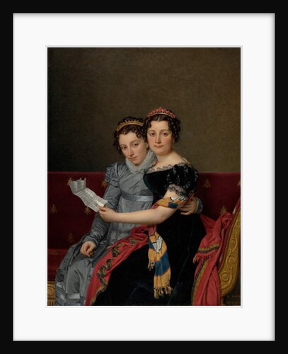 Portrait of the Sisters Zénaïde and Charlotte Bonaparte, 1821 by Jacques Louis David