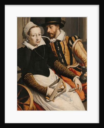 Man and Woman at a Spinning Wheel, c. 1560-70 by Pieter I Pietersz