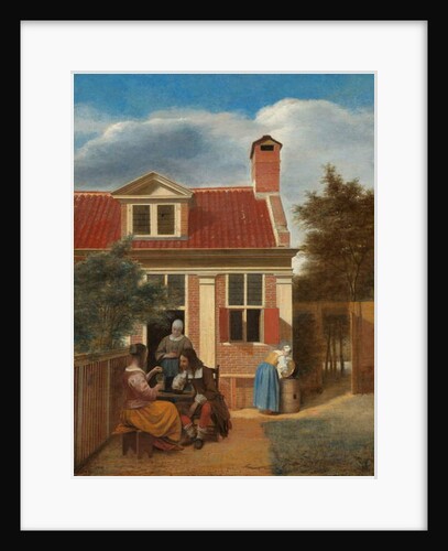 Figures in a Courtyard behind a House, c. 1663-5 by Pieter de Hooch