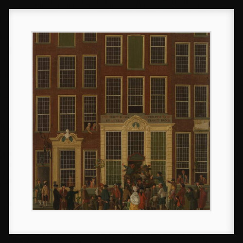 The Bookshop and Lottery Agency of Jan de Groot in the Kalverstraat in Amsterdam, 1779 by Isaak Ouwater