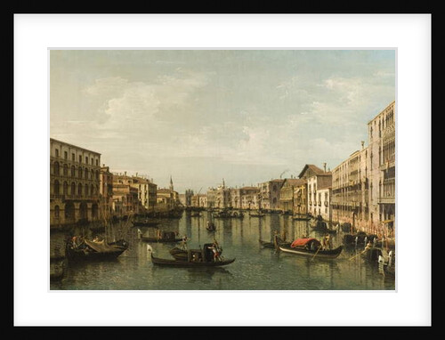 View of Grand Canal with the Palazzi Foscari and Moro Lin by Bernardo Bellotto