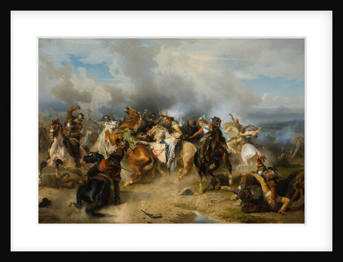 Death of King Gustav II Adolf of Sweden at the Battle of Lützen, 1855 by Carl Wahlbom