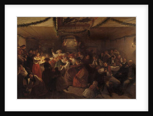 A Wedding Party from Vingåker, 1857 by Josef Wilhelm Wallander