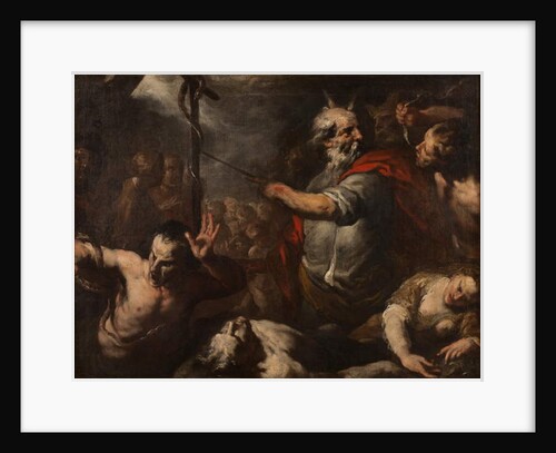 Moses and the Brazen Serpent by Italian School
