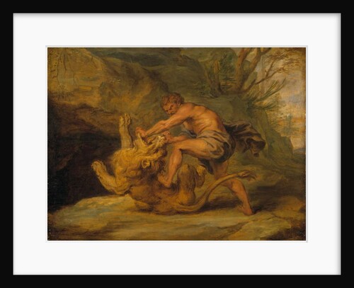 Samson and the Lion, c.1640 by Peter Paul (studio of) Rubens