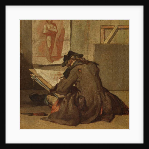 Young Student Drawing by Jean-Baptiste Simeon Chardin